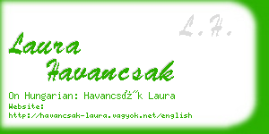 laura havancsak business card